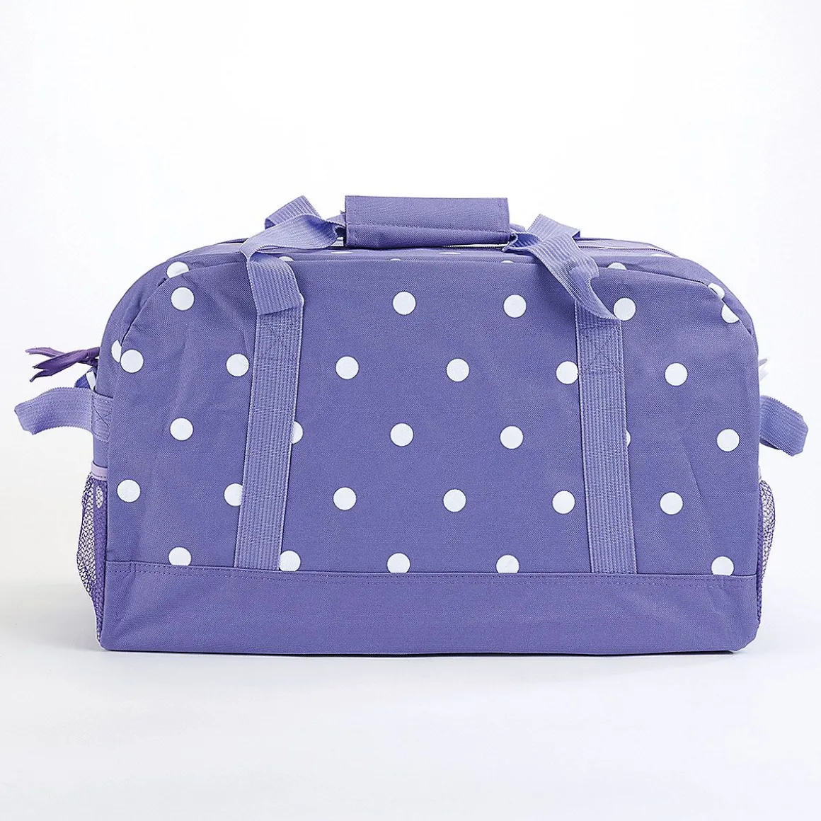 Purple with White Dots Duffel Bag