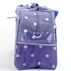 Purple with White Dots Duffel Bag