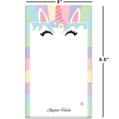 Rainbow Unicorn Personalized Notepad