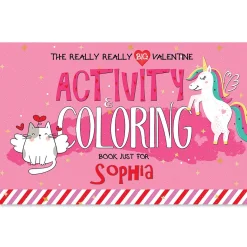 Really Big Valentine Personalized Activity Book for Girls