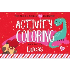 Really Big Valentine Personalized Activity Book for Boys