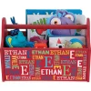 Red Personalized Initial and Name Toy Caddy