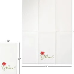 Red Rose Disposable Hand Towels