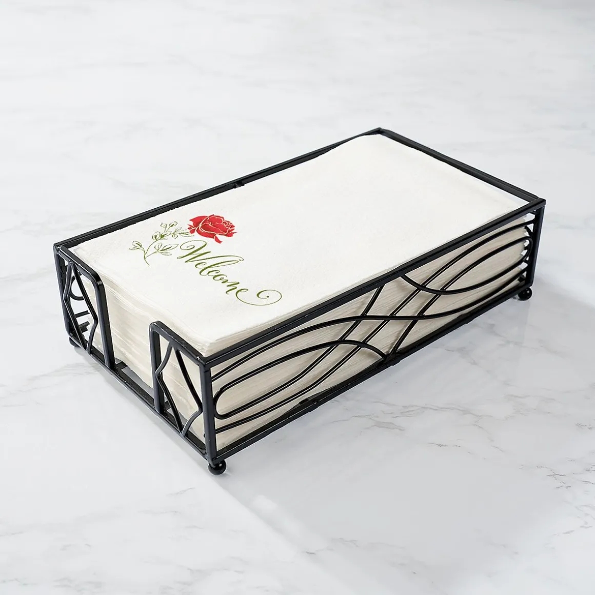 Red Rose Disposable Hand Towels