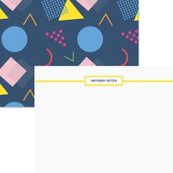Retro Navy Correspondence Cards