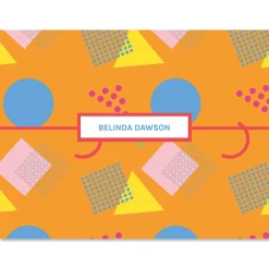 Retro Orange Note Cards