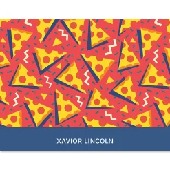 Retro Red Pizza Note Cards