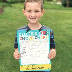 Rocket Ship Personalized Dry Erase Chore Chart