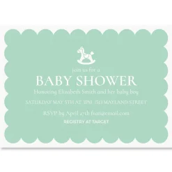 Rocking Horse Personalized Shower Invitation