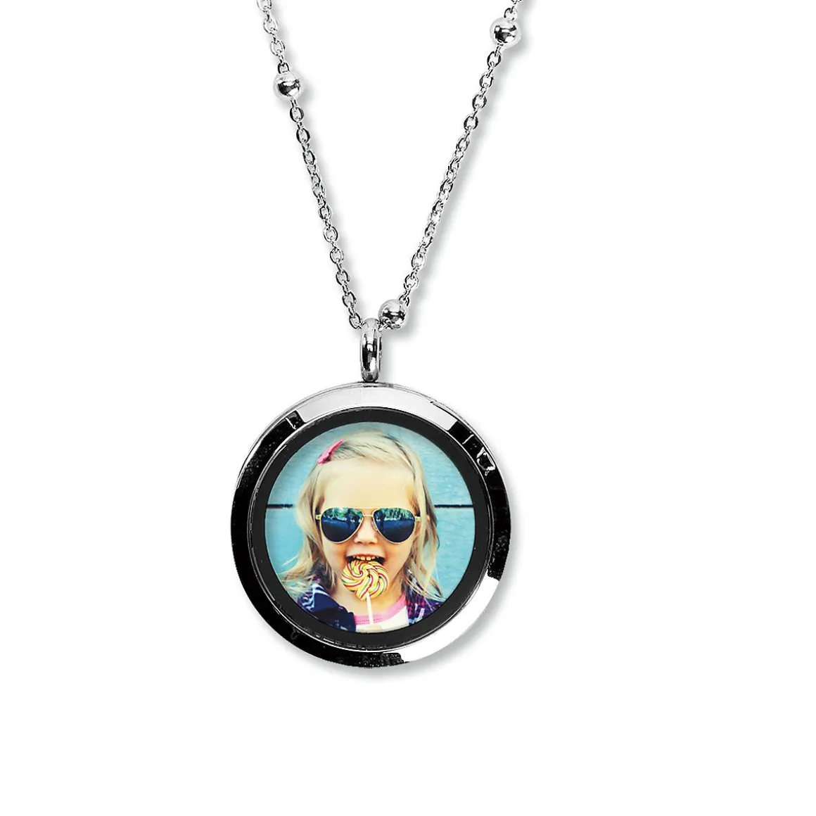 Round Photo Necklace