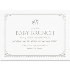 Rubber Ducky Personalized Shower Invitations