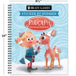 Rudolph Sticker by Number Brain Games®