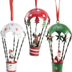 Santa’s Pals Hot Air Balloon Ornaments