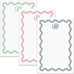 Scalloped Monogram Notepads