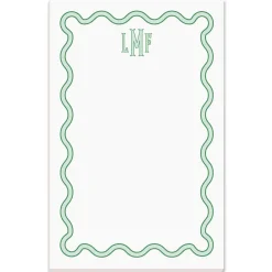 Scalloped Monogram Notepads