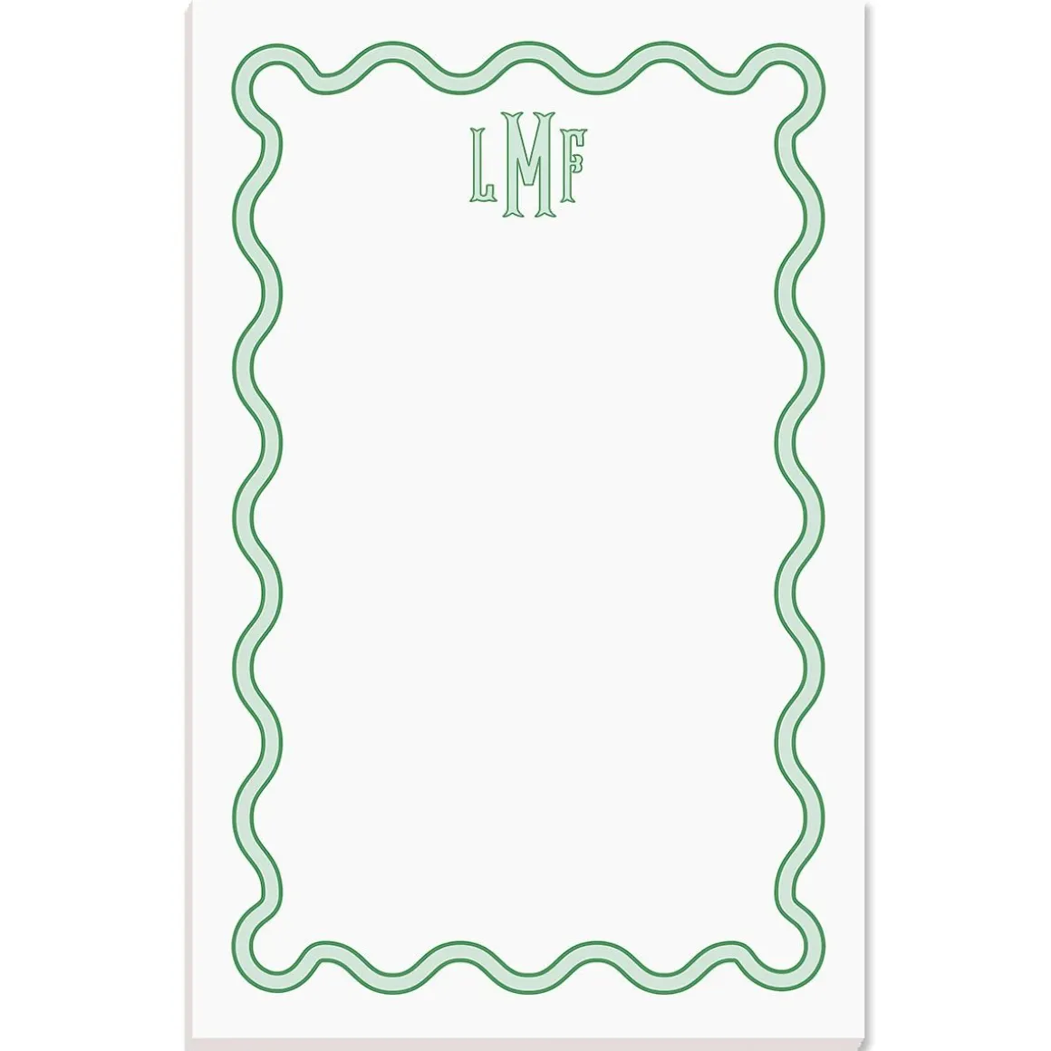 Scalloped Monogram Notepads