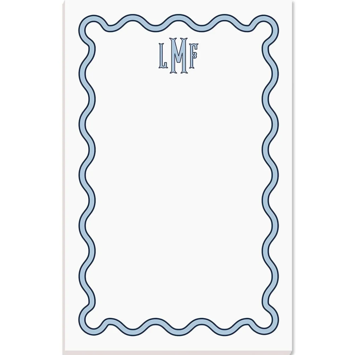 Scalloped Monogram Notepads