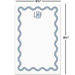 Scalloped Monogram Notepads