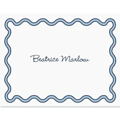 Scalloped Personalized Note Cards