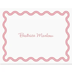 Scalloped Personalized Note Cards