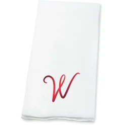 Script Initial Foil Stamped Disposable Hand Towels