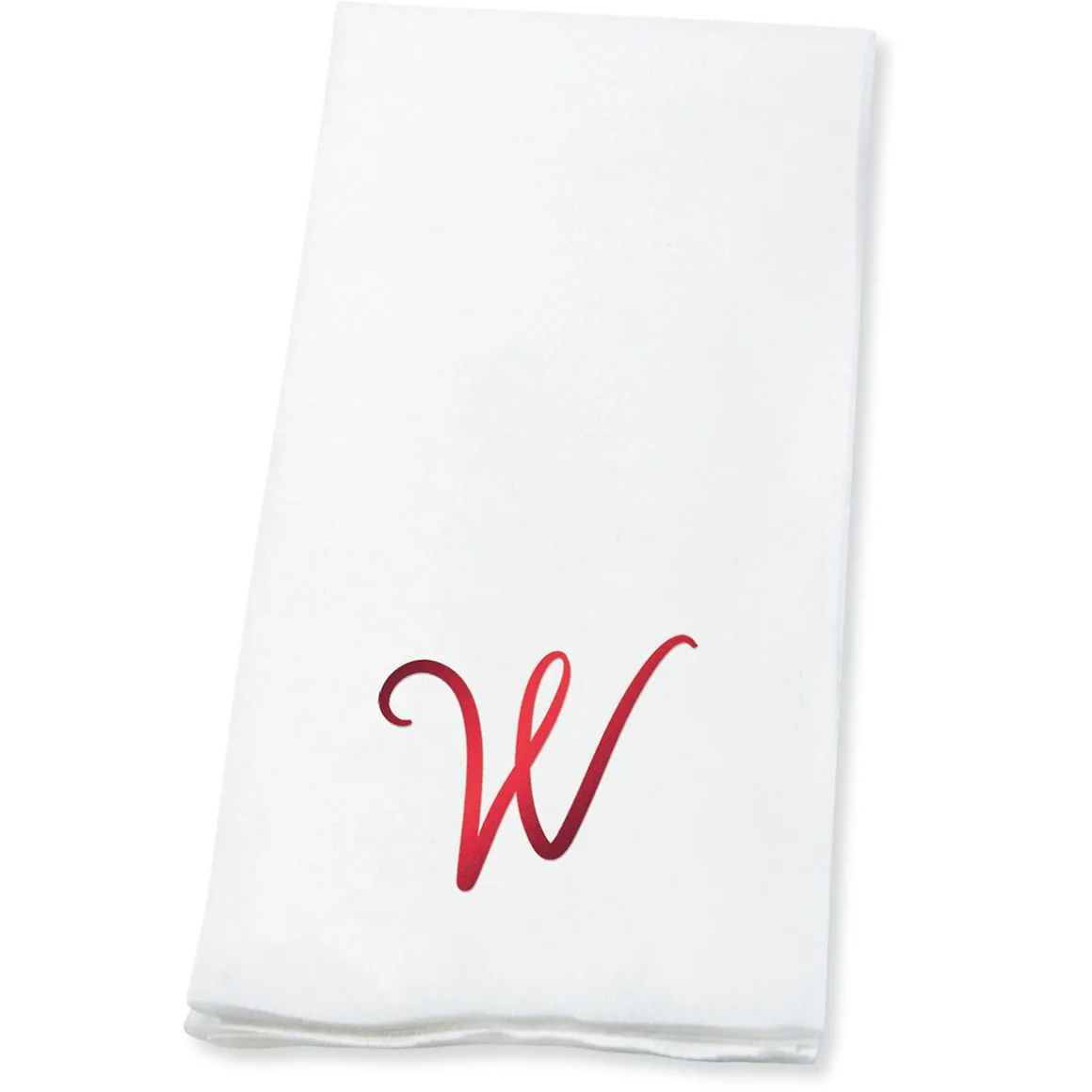 Script Initial Foil Stamped Disposable Hand Towels