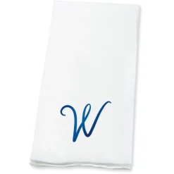 Script Initial Foil Stamped Disposable Hand Towels