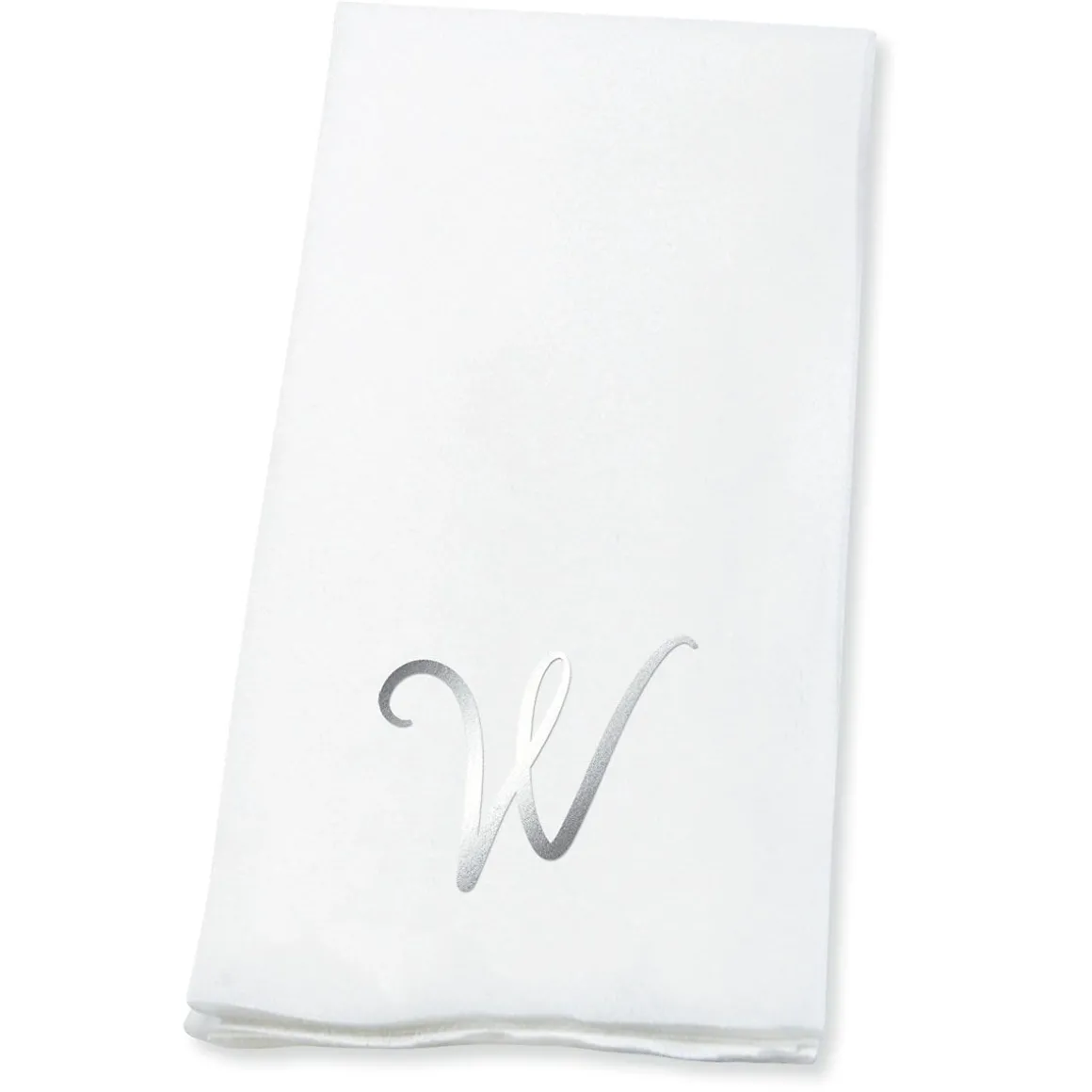 Script Initial Foil Stamped Disposable Hand Towels