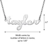 Script Lowercase Name Sterling Silver Necklace