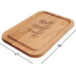 Script Monogram Personalized Wood Cutting Board