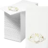 Scroll Initial Foil Stamped Disposable Hand Towels