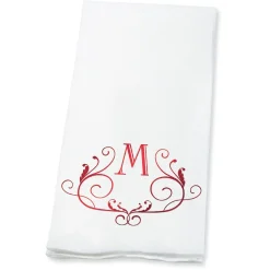 Scroll Initial Foil Stamped Disposable Hand Towels