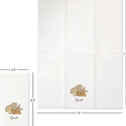 Seashells Disposable Hand Towels