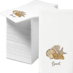 Seashells Disposable Hand Towels