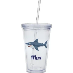 Shark Acrylic Personalized Beverage Cup