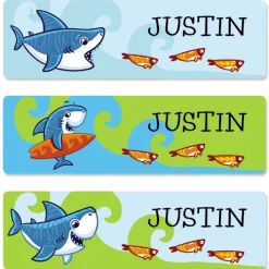 Sharks Name Personalized Stickers