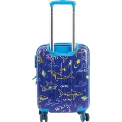 Sharks Personalized Hard Shell Rolling Luggage for Kids