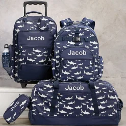 Sharks Personalized Rolling Luggage