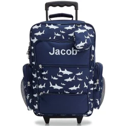 Sharks Personalized Rolling Luggage