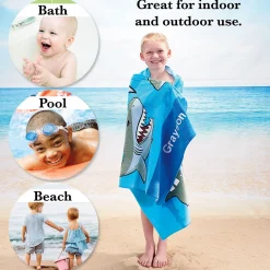 Sharks Personalized Towel