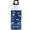 Sharks Personalized Water Bottle