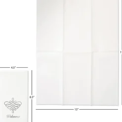 Silver Scroll Disposable Hand Towels