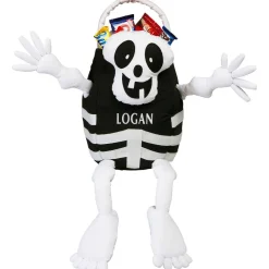 Skeleton Personalized Halloween Treat Bag