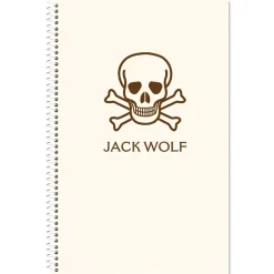 Skull & Crossbones Personalized Notebook