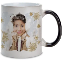 Snowflake Ceramic Photo Mug