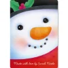 Snowman Personalized Glass Cutting Board