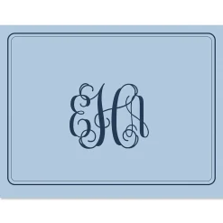 Solid Monogram Note Cards
