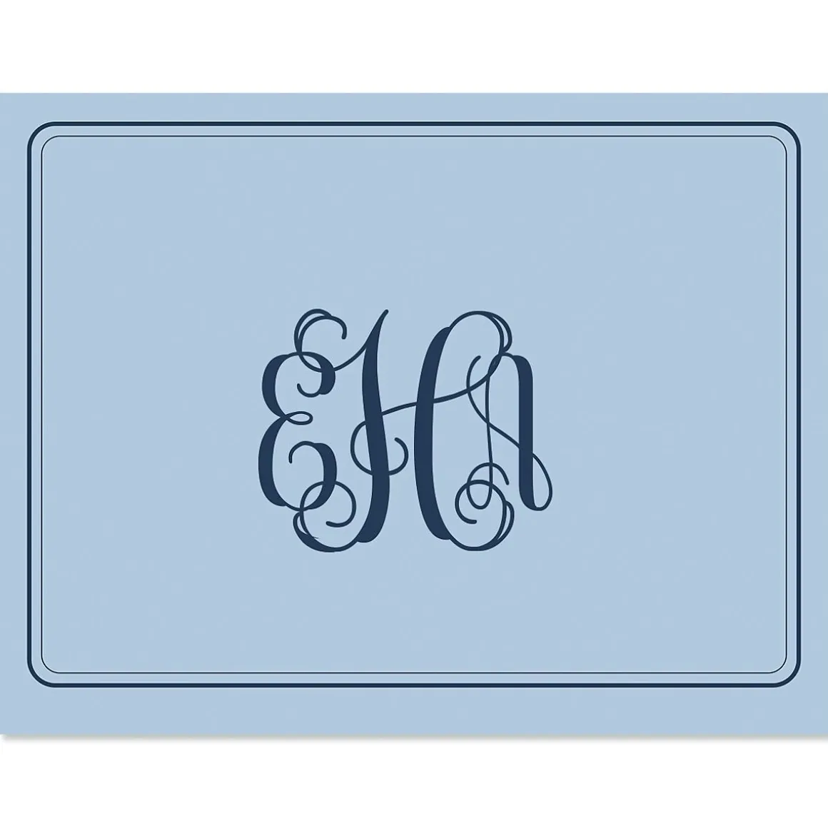 Solid Monogram Note Cards