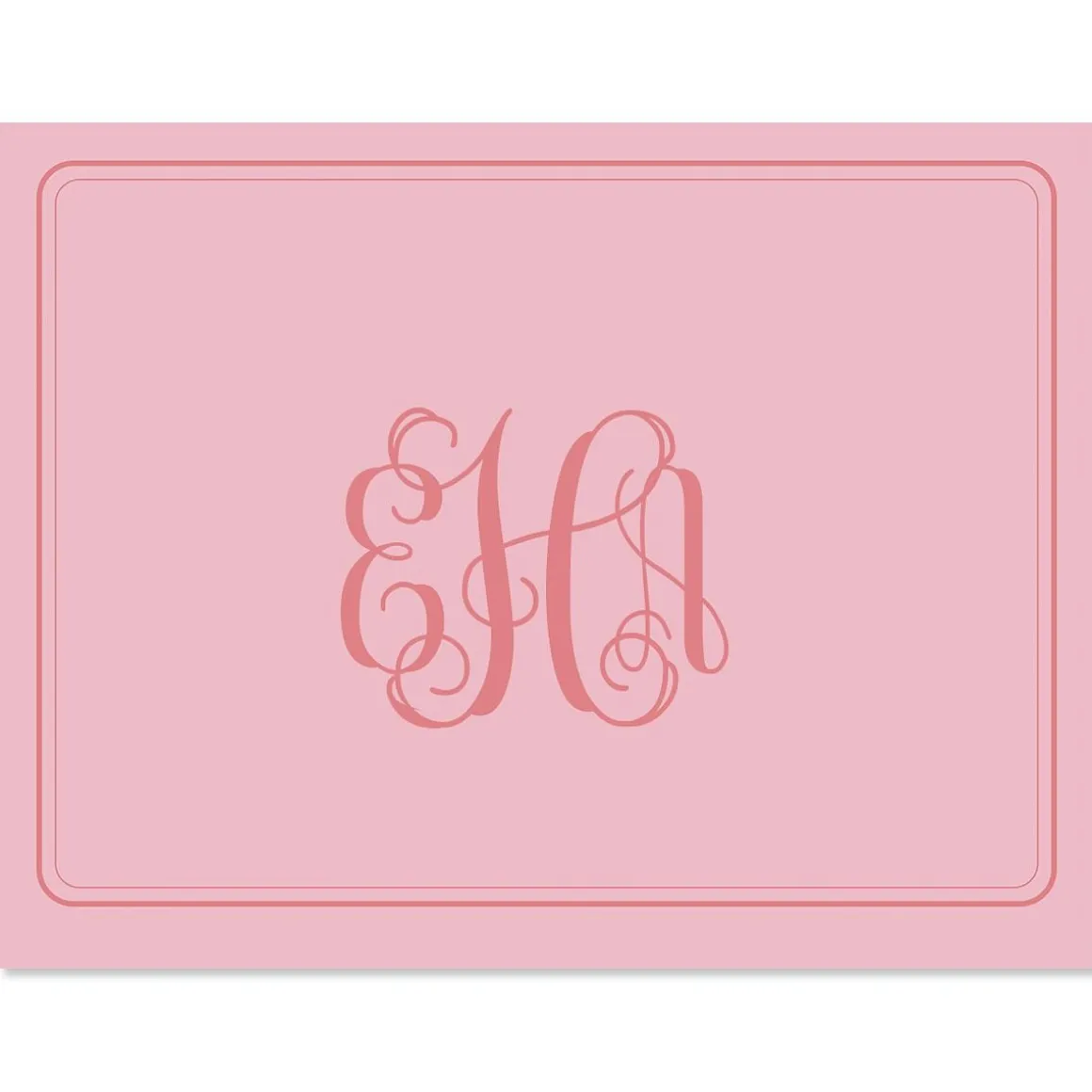 Solid Monogram Note Cards