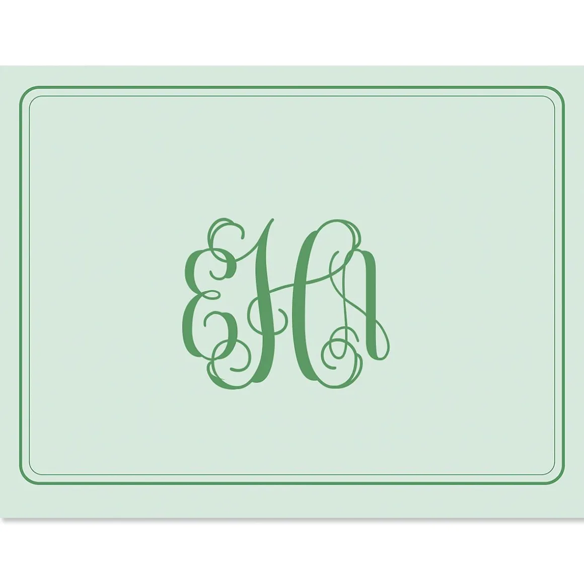 Solid Monogram Note Cards